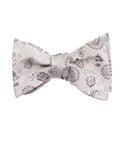 Lavender & White Check Pre-Tied Self-Tie Bow Tie
