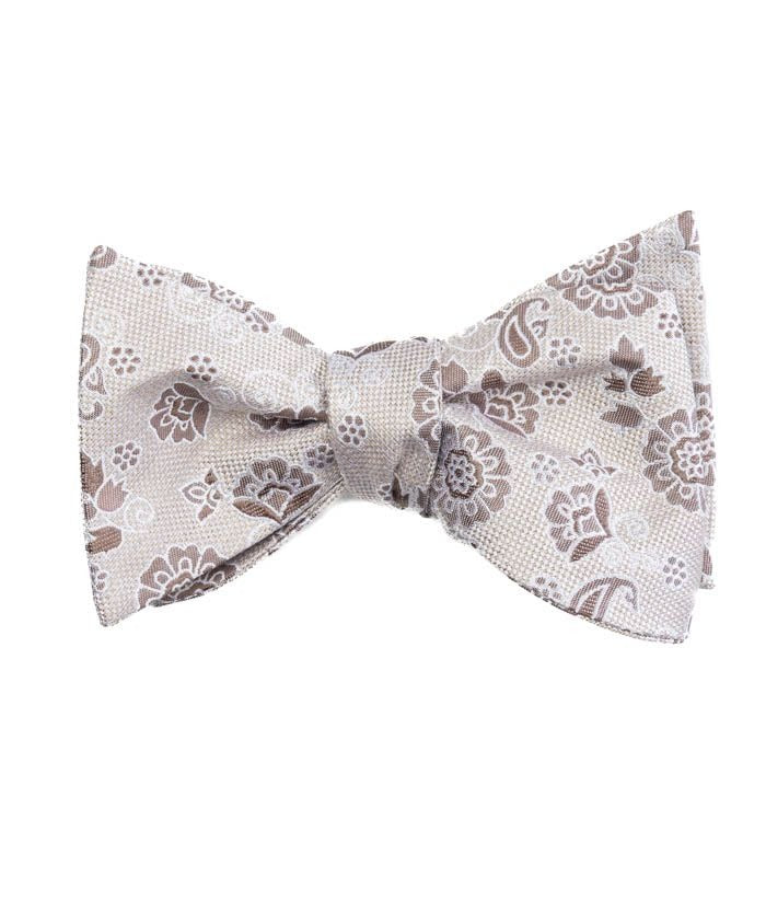 Lavender & White Check Pre-Tied Self-Tie Bow Tie