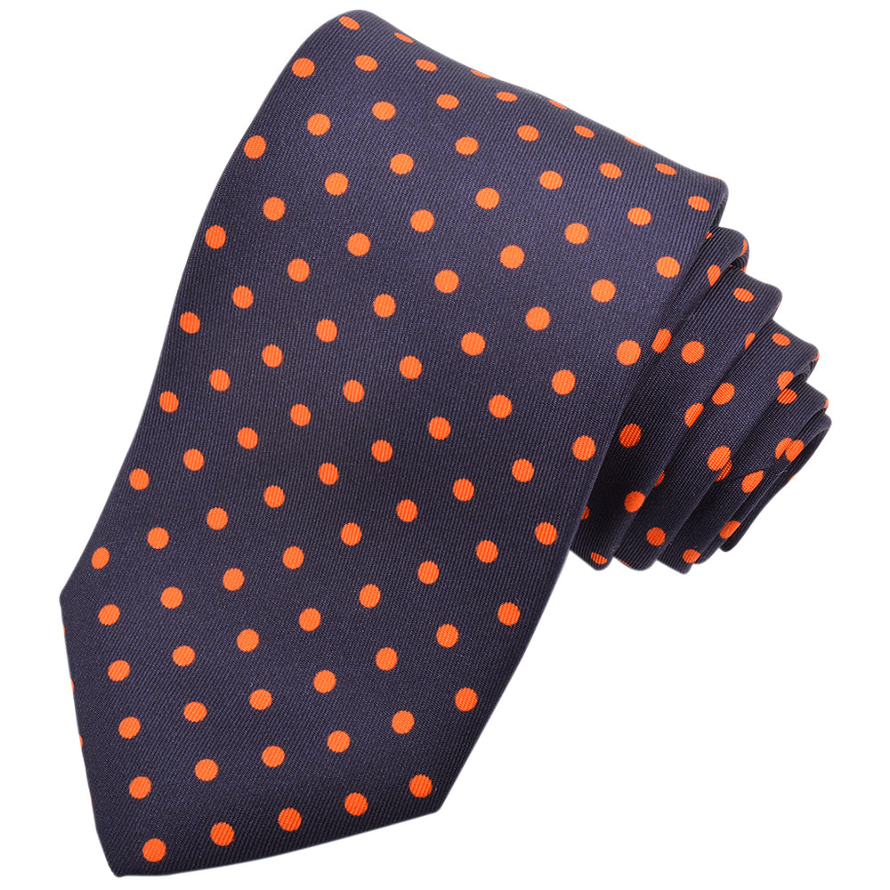 Polka Dot Twill Silk Tie