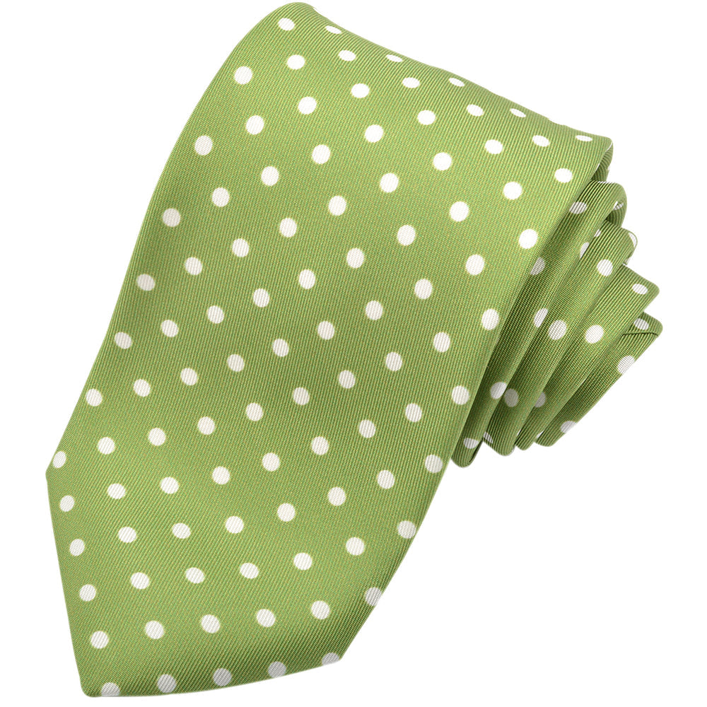 Polka Dot Twill Silk Tie