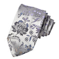 Abstract Medley Woven Italian Silk Tie — Mocha