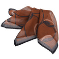 Amber Leaf Vine Silk-Wool Pocket Square