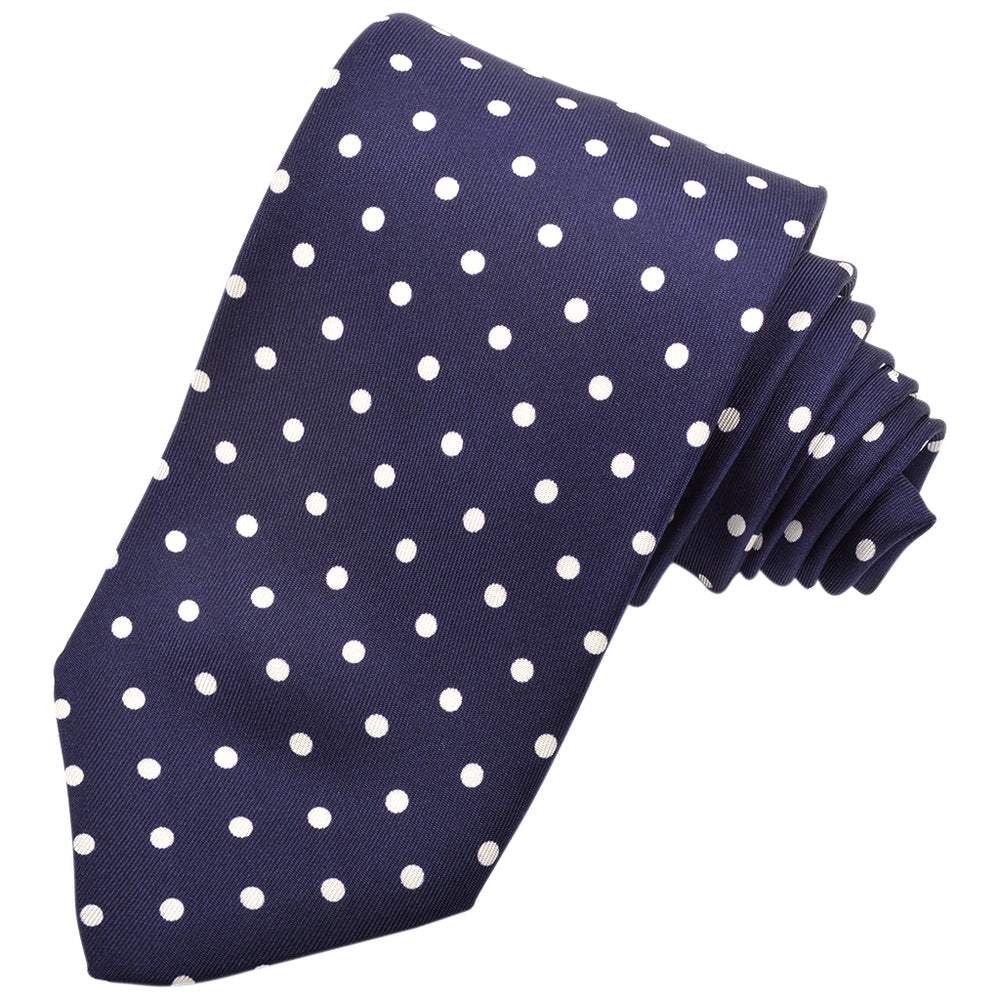 Polka Dot Twill Silk Tie