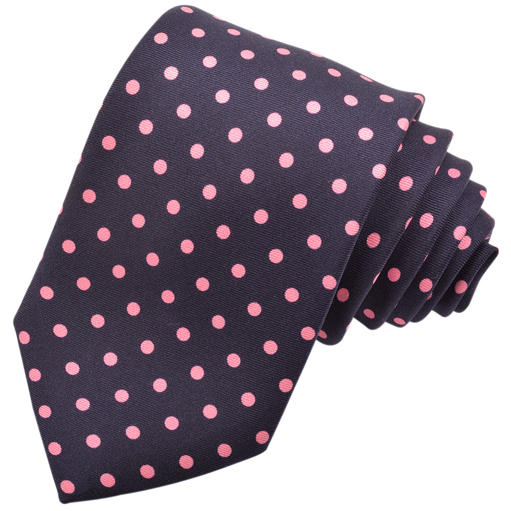 Polka Dot Twill Silk Tie