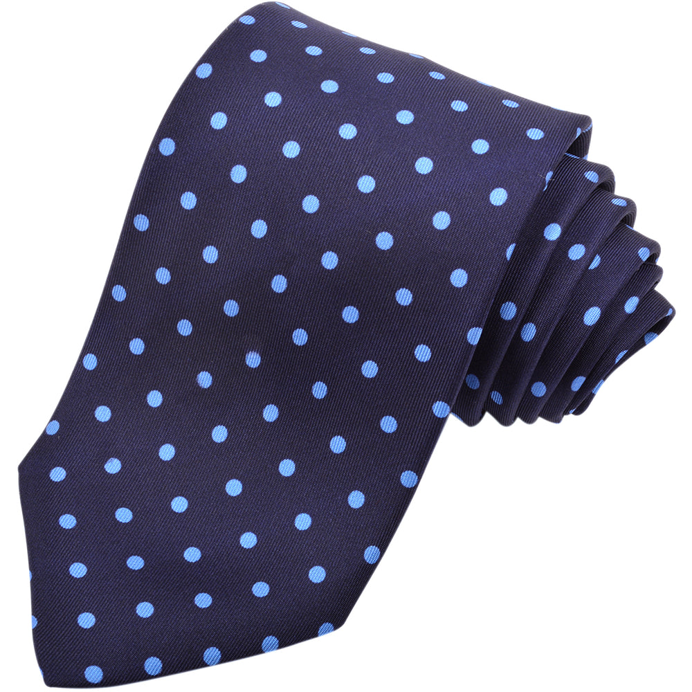 Polka Dot Twill Silk Tie