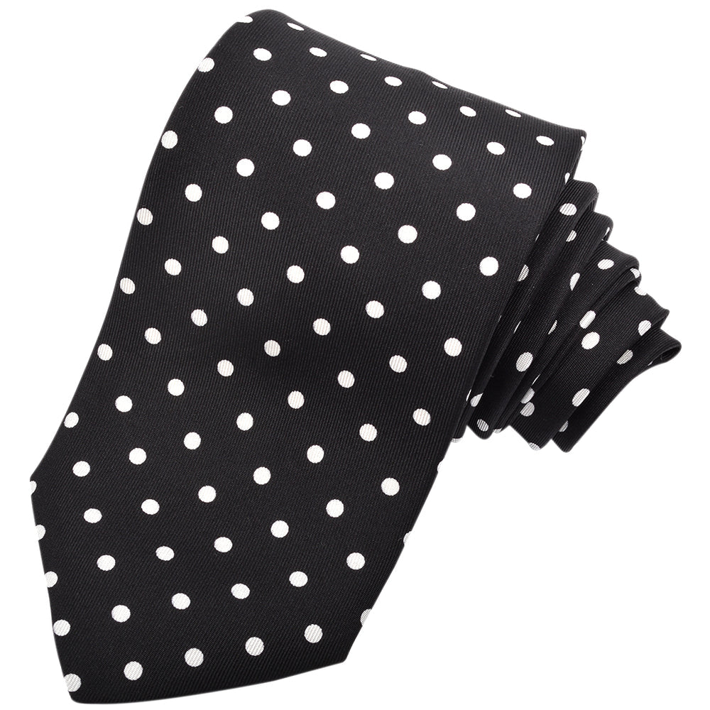 Polka Dot Twill Silk Tie