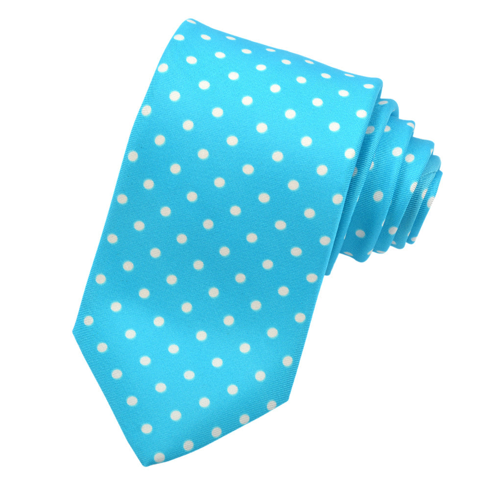 Polka Dot Twill Silk Tie