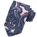 Bold Print Italian Silk Tie — Dusty Pink