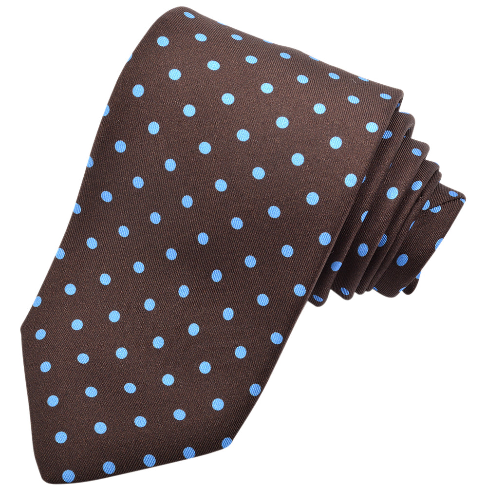 Polka Dot Twill Silk Tie