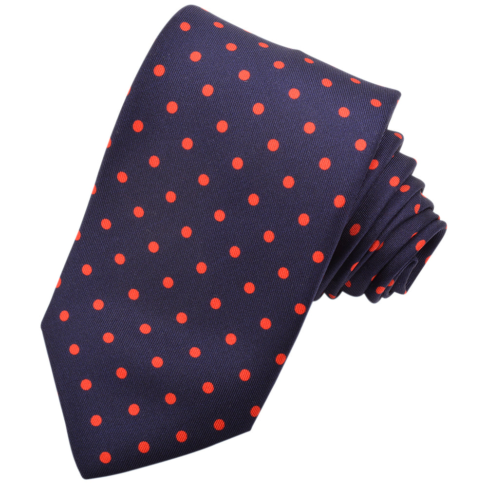 Polka Dot Twill Silk Tie