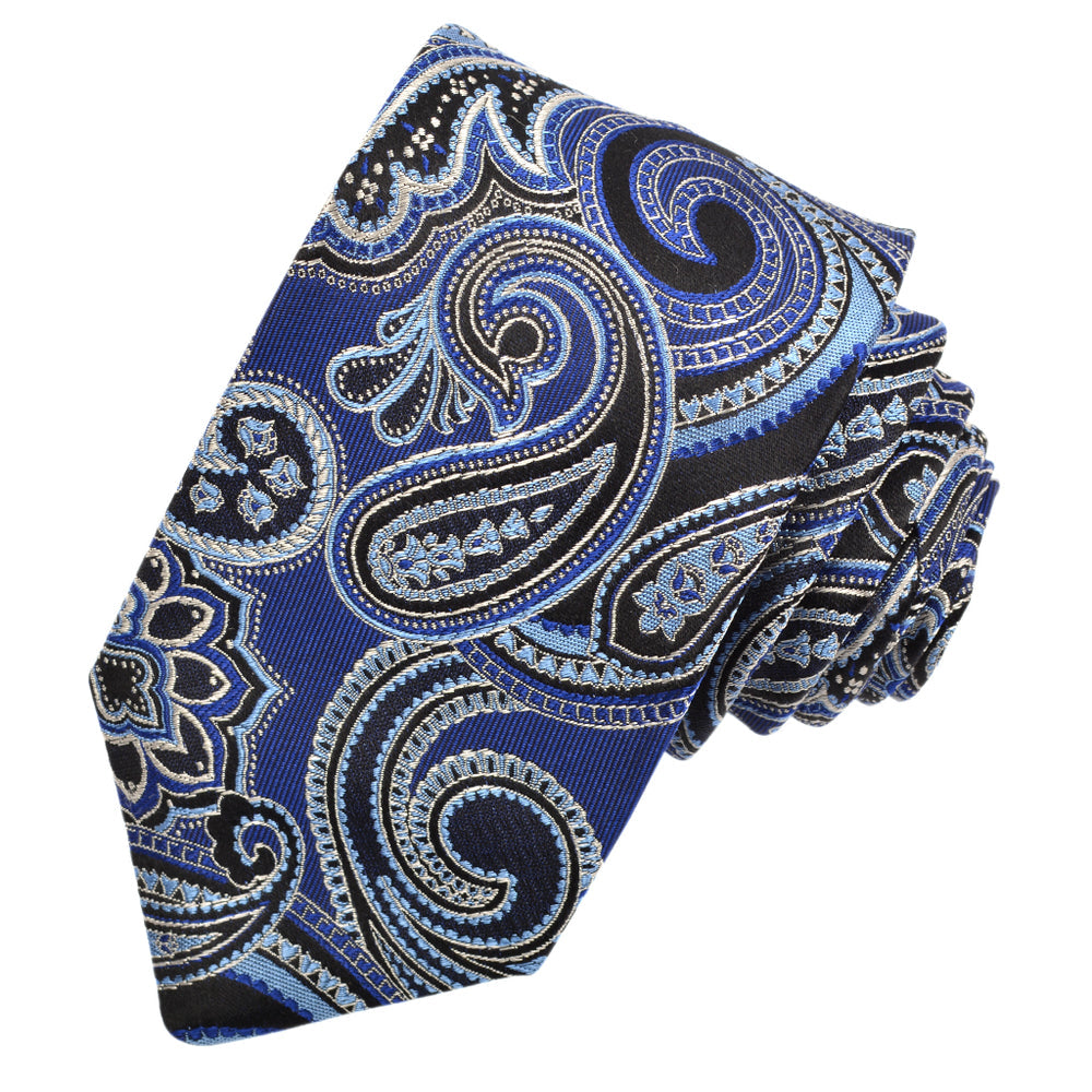Royal Traditional Paisley Woven Italian Silk Tie