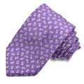 Lilac Cascading Tulip Woven Italian Silk Tie