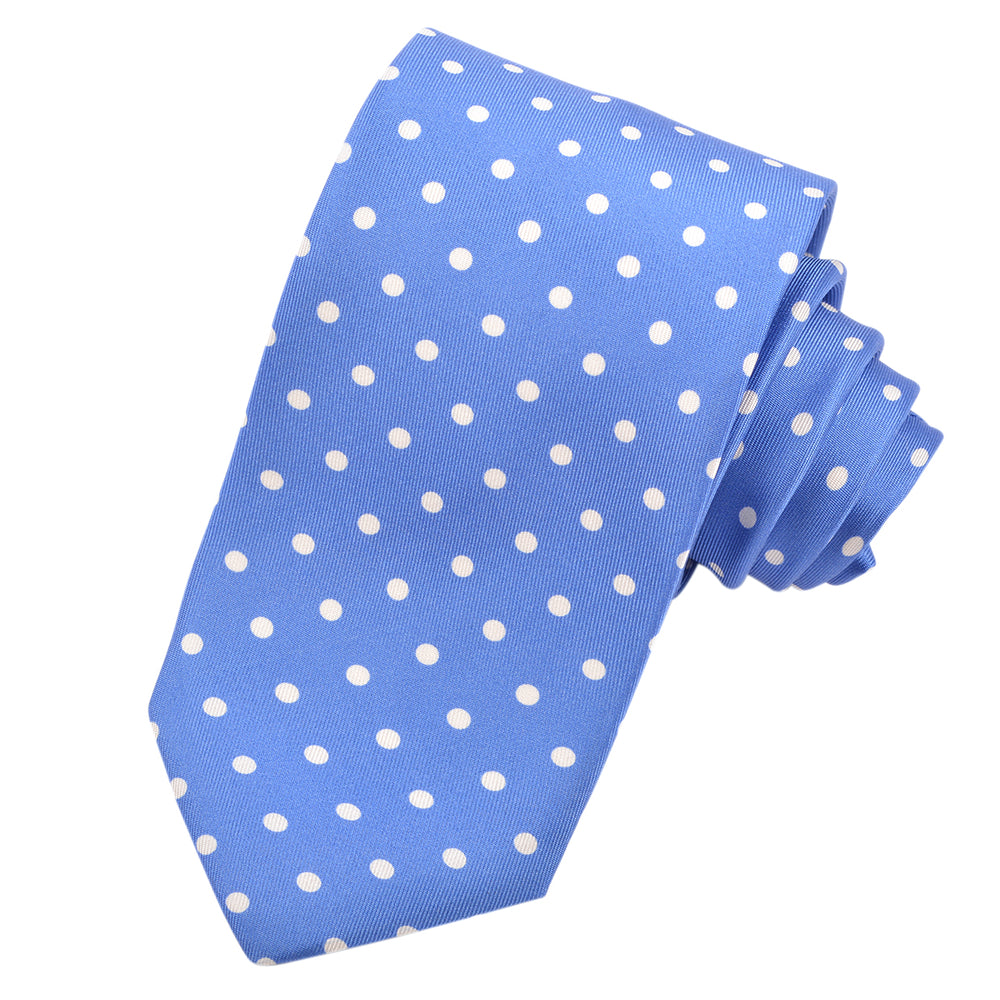 Polka Dot Twill Silk Tie