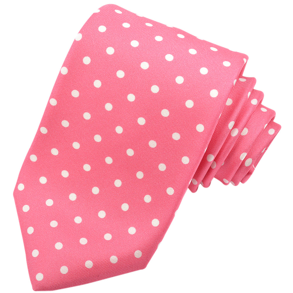 Polka Dot Twill Silk Tie