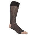 Black Basket Pinpoint Mercerized Cotton Socks