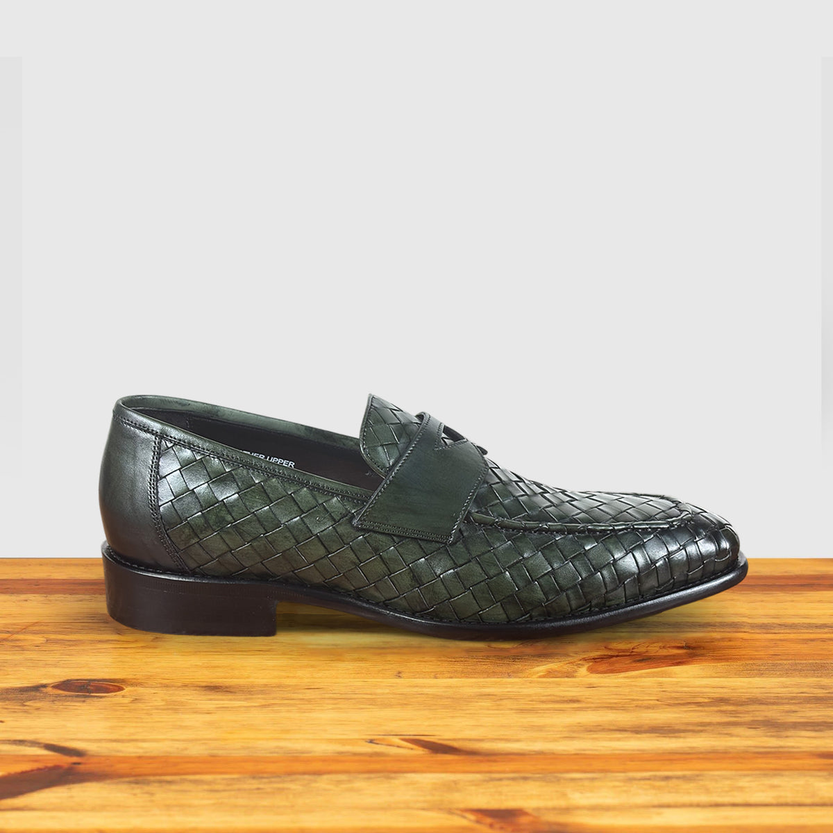 Gesso Woven Leather Dress Loafer