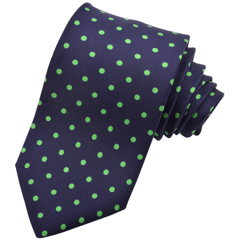 Polka Dot Twill Silk Tie